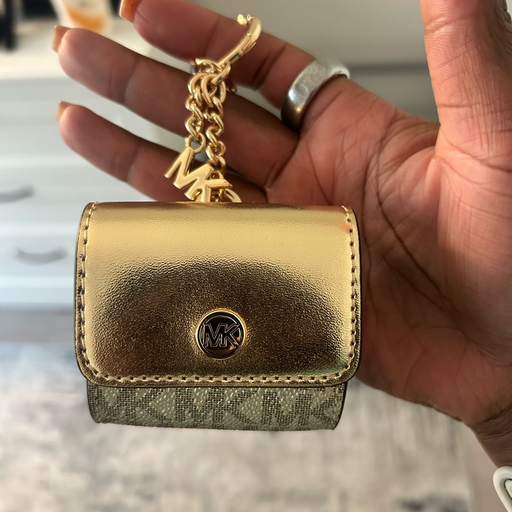 Michael Kors Gold Keychain AirPod case